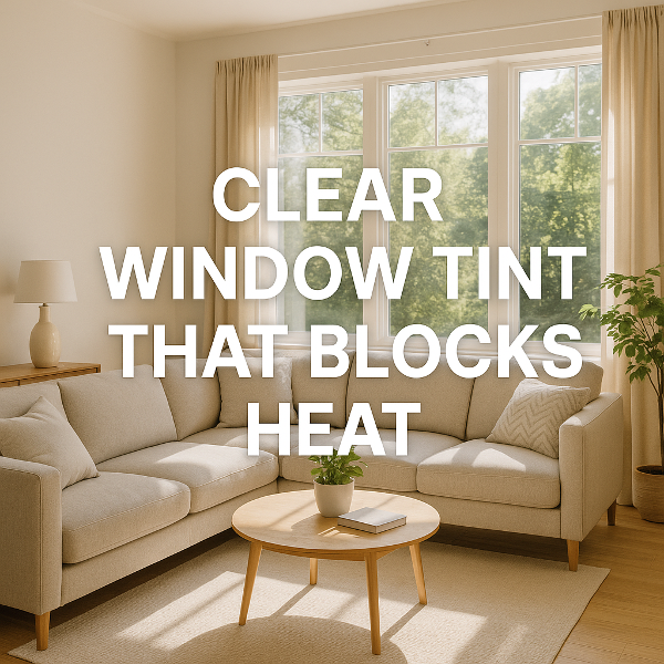 Clear Window Tint that block out 99% UV and 90% heat!