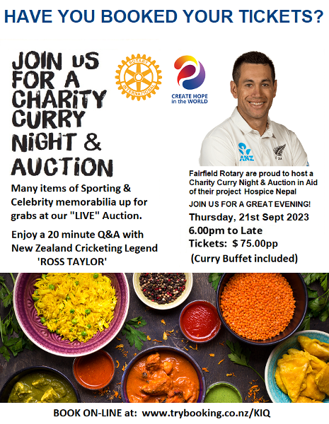 Rotary Curry Night Poster