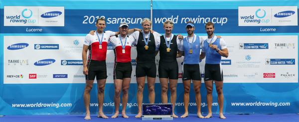 Gold medal winners for the fourth year in a row in Lucerne &#8211; Hamish Bond and Eric Murray