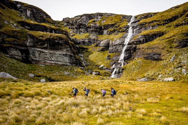 GODZone 2015 teams trekking through the Garvie Mountain Range 