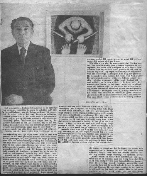 Nardus van de Ven newspaper clipping
