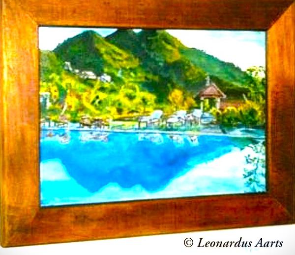 'Resort' by Leon Aarts (acrylics on canvas) sold