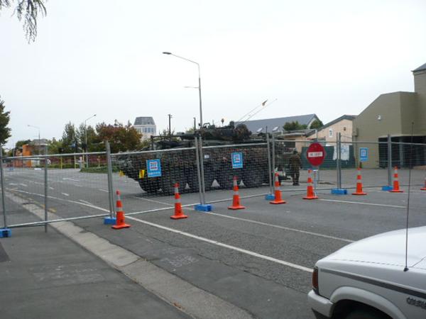 Army presence and security contribution-ChCh earthquake