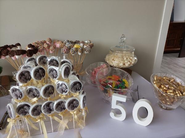 Lollipops on Display as part of a lolly Table