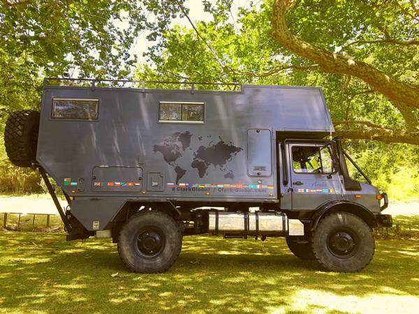 Clark Global is showcasing an Aroha U1550 Unimog that was bought and built in the UK at New Zealand's largest annual motorhome, caravan and outdoor expo, the Covi SuperShow that starts on Friday.   