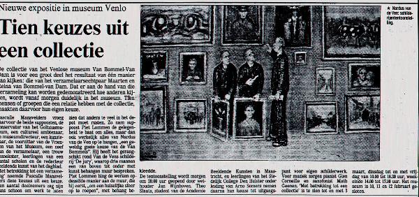Nardus van de Ven Newspaper clipping