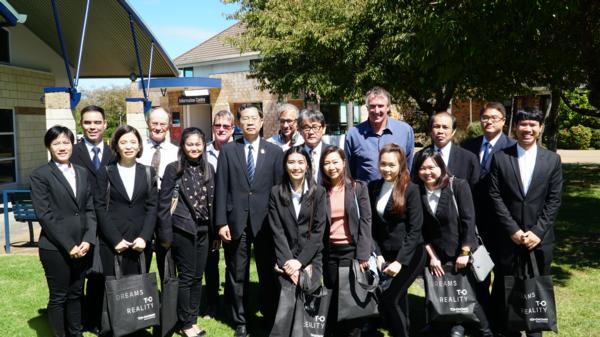 Toi Ohomai's Marine and Environmental Management Team with court judges from Thailand