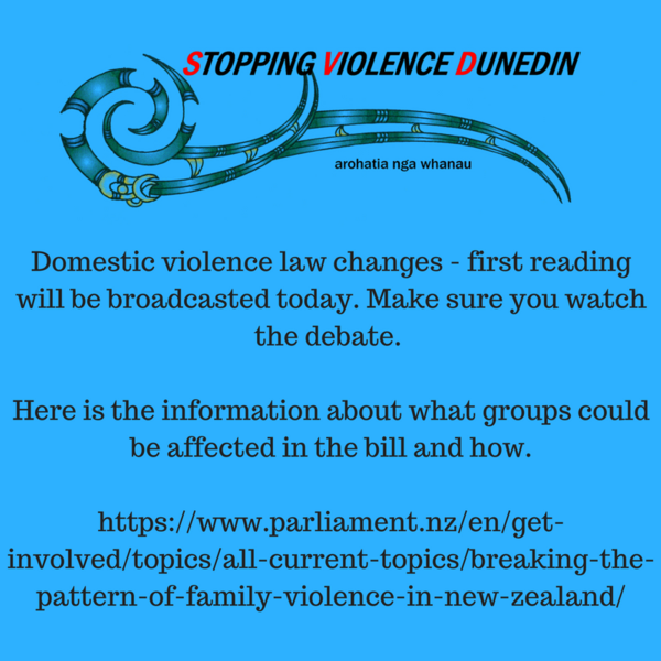 information about the domestic violence law changes being read today