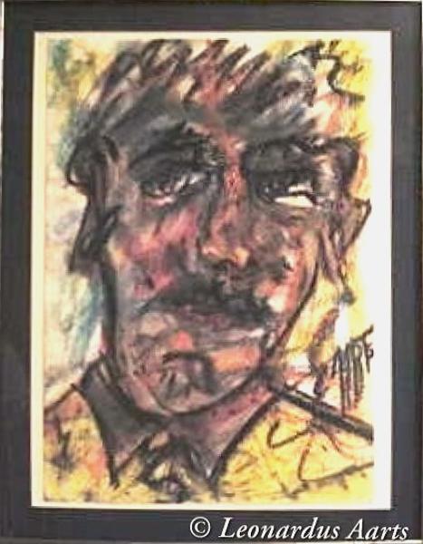 'Pupil' acrylics on canvas by Leon Aarts