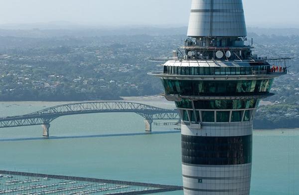 Experience the thrill of SkyRide at Auckland's Sky Tower