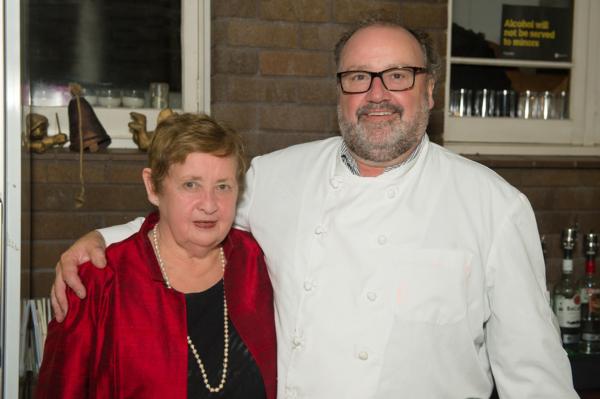 Gail Jones, owner of Gails of Tamahere and renowned international chef Richard Cox.