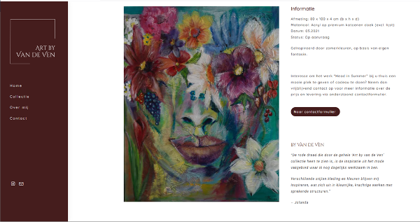 'Head in Summer' by Jolanda van de Ven