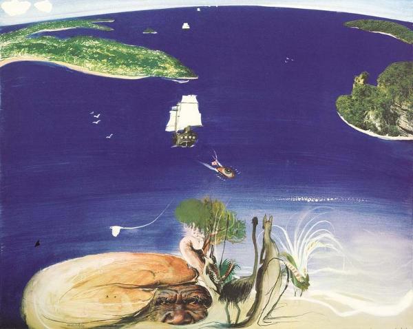 'The Arrival' by Brett Whiteley - "The most fundamental reason one paints is in order to see." Quote by Brett Whiteley