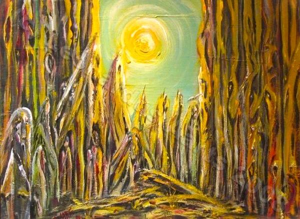 'apokaluptein' (hiding from the apocalypse) by Leon Aarts (sold)