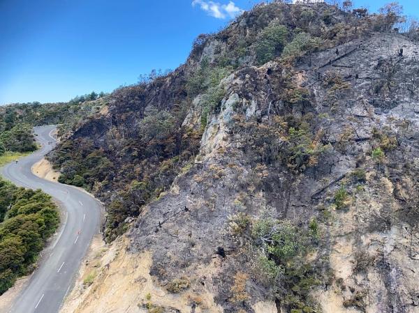 Steep terrain has been challenging for firefighters working to extinguish the Black Jack fire.