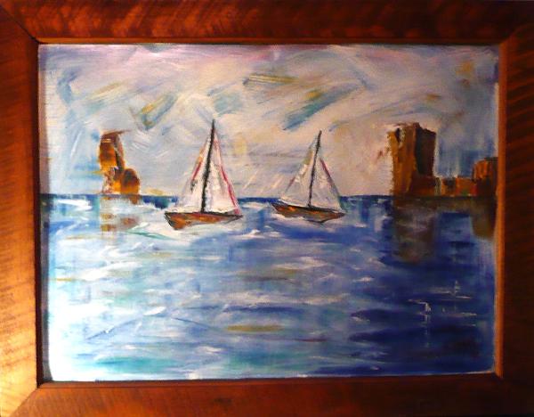 'The Tack'by Leon Aarts (acrylics on tin) sold
