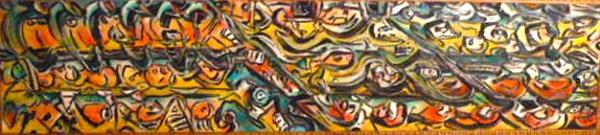 'Charge' by Leon Aarts - Acrylics on board