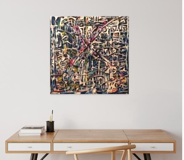 'Labyrinth' acrylics on canvas, by Leon Aarts 2026
