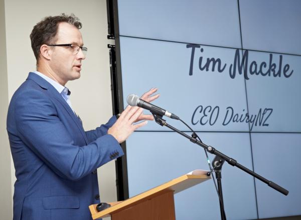 DairyNZ CEO Dr Tim Mackle speaks at this year's Dairy Women's Network AGM