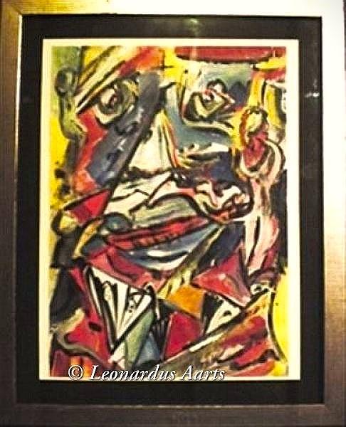 'Pinto', acrylics on canvas board by Leon Aarts (sold)