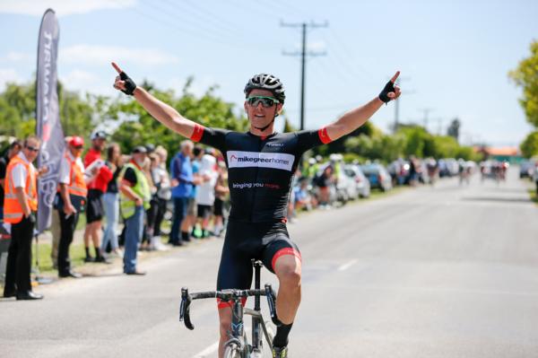 Michael Vink won the elite men's race in the final round of the Calder Stewart Cycling series, the Cycle Surgery Hell of the South near Christchurch today.