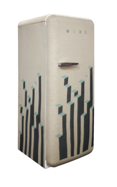 Nikolai Sorensen's Smeg Fridge Art: KNIT