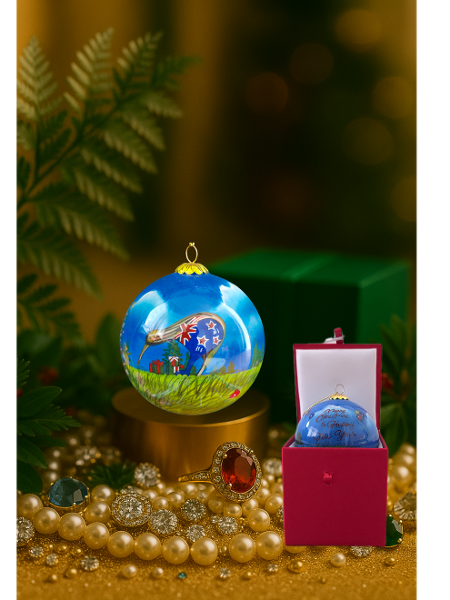 Kiwi Festive Wishes Bauble
