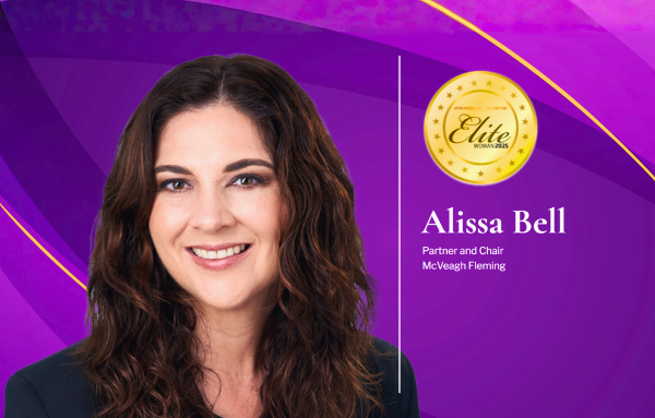Alissa Bell, Partner at McVeagh Fleming, recognised as a winner of the Elite Women 2025 by Australasian Lawyer and NZ Lawyer.