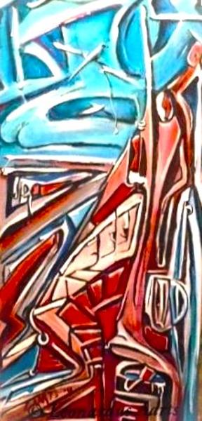 'Spent', by Leon Aarts - acrylics on board