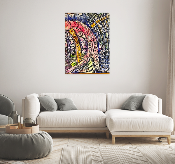 'Whatdoesitmean II', acrylics on canvas by Leon Aarts 2015