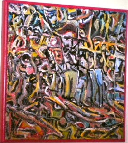 'Che Guevara'. Acrylics on board by Leon Aarts. (sold)