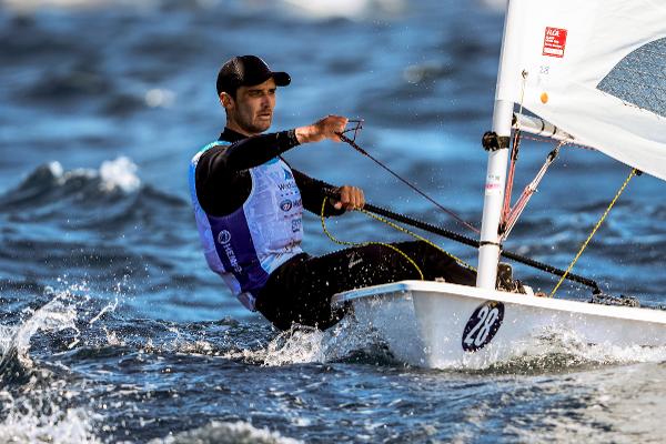 Tom Saunders was the best placed of the Kiwis, finishing fifth overall in the ILCA 7 (Laser).