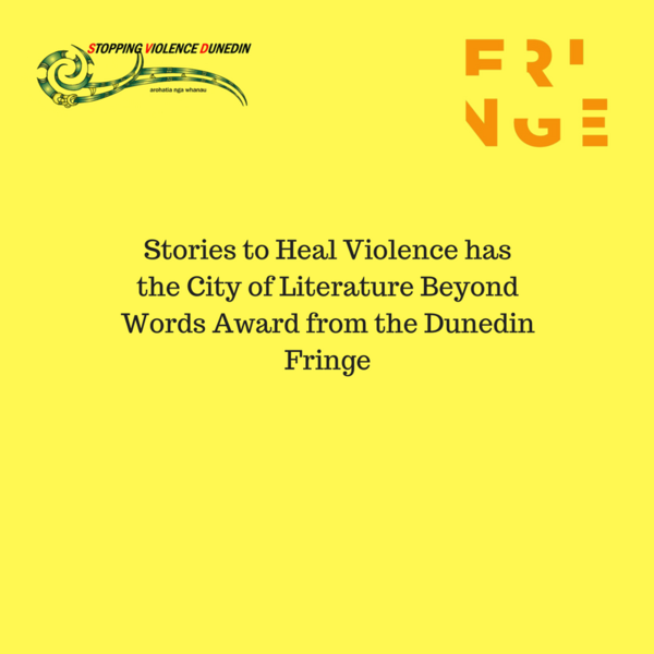 Stopping Violence Dunedin won the City of Literature Award on Sunday Night. 