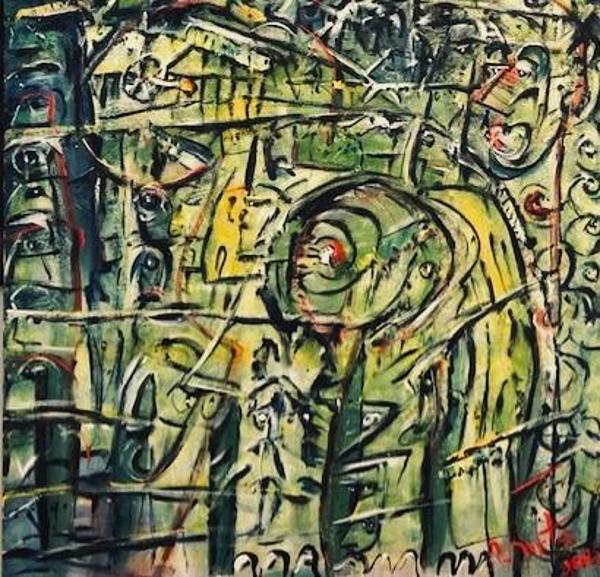 'Elephant in The Room', by Leon Aarts. Medium: Acrylic on Canvas
Dimensions: 750mm &#215; 750mm
Date: 18 October 2025