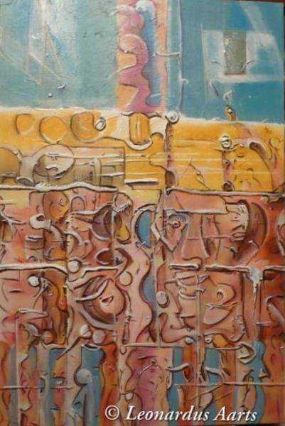 'Sinfonia' acrylics on canvas, by Leon Aarts