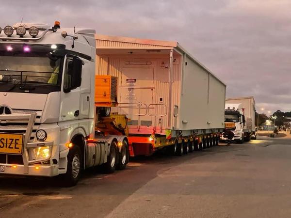 TRT ESS Trailers Hauling Control Rooms