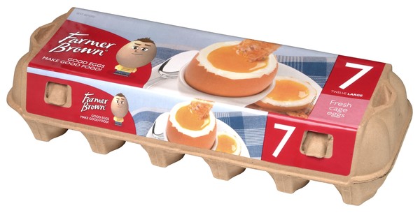 Leading egg producer Farmer Brown has designed a brand new look for its egg cartons