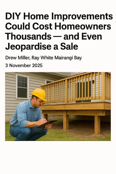 DIY Home Improvements Could Cost Homeowners Thousands &#8212; and Even Jeopardise a Sale