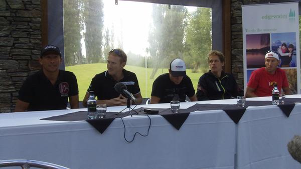 Elite men at the Challenge Wanaka Press Conference