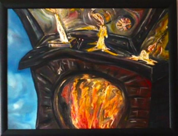 'The Mantle'', oils on Canvas, by Leon Aarts (collector)