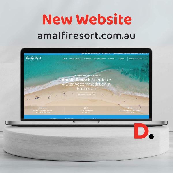 Amalfi Resort Busselton, new website