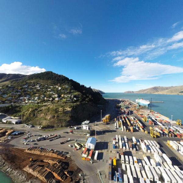 Aerial Image of Port Lyttelton