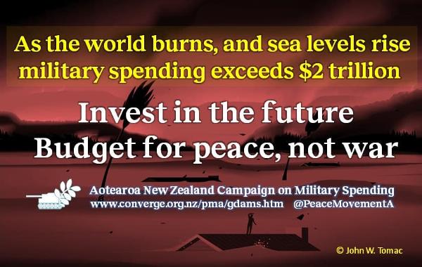 As the world burns, global military spending exceeds $2 trillion