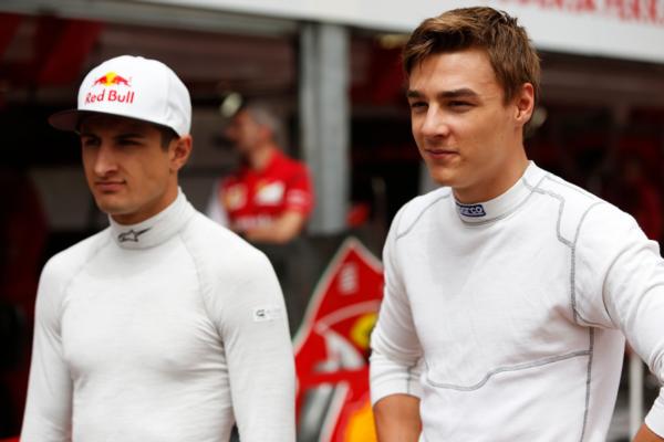 Artem Markelov, left, and Mitch Evans