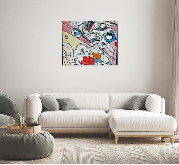 'Cossack', acrylics on canvas, by Leon Aarts (990W x 790H) 2009 (For Sale)