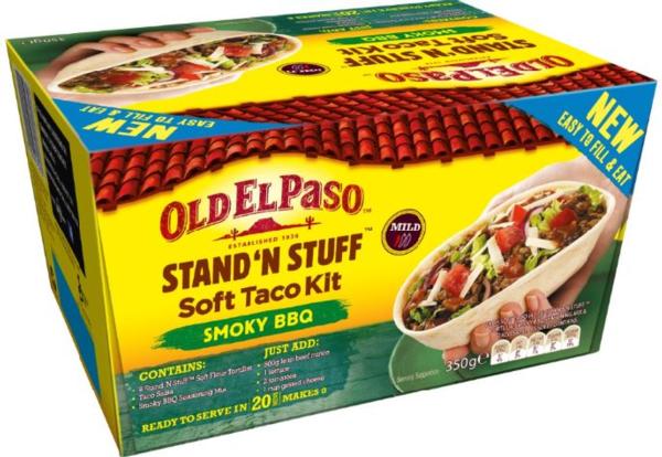 Old El Paso Stand 'N' Stuff Smoky BBQ Soft Taco kit