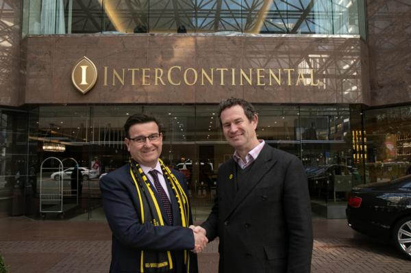  InterContinental Wellington, General Manager, Scott Hamilton and Wellington Phoenix General Manager, David Dome.