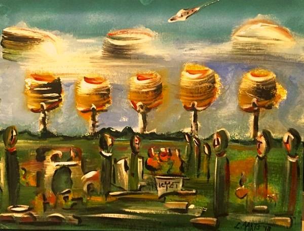 'IcyEt' acrylics on canvas by Leon Aarts