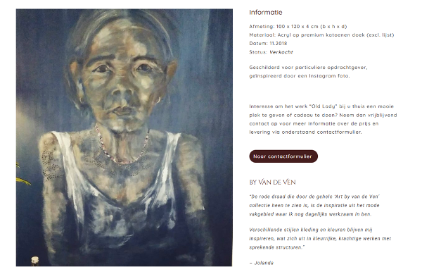 &#211;ld Lady' By Jolanda van de Ven