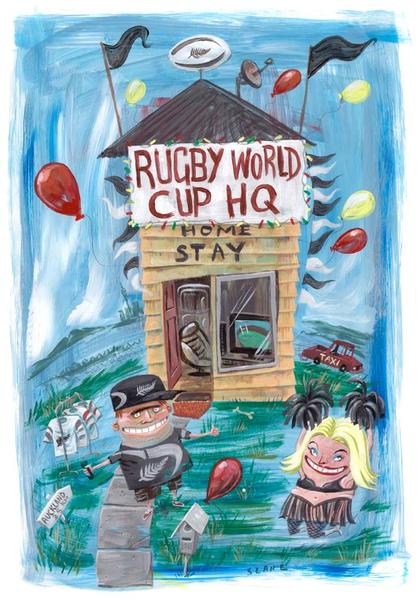 Chris Slane rugby artwork